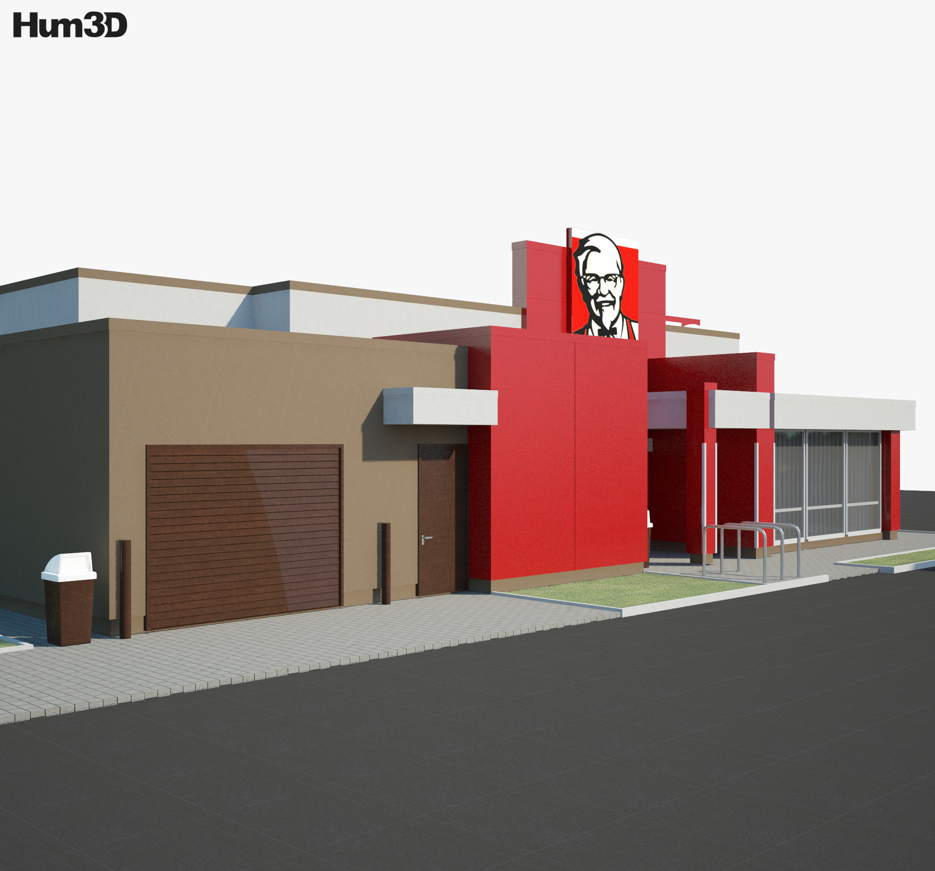 KFC Restaurant 02 3d model