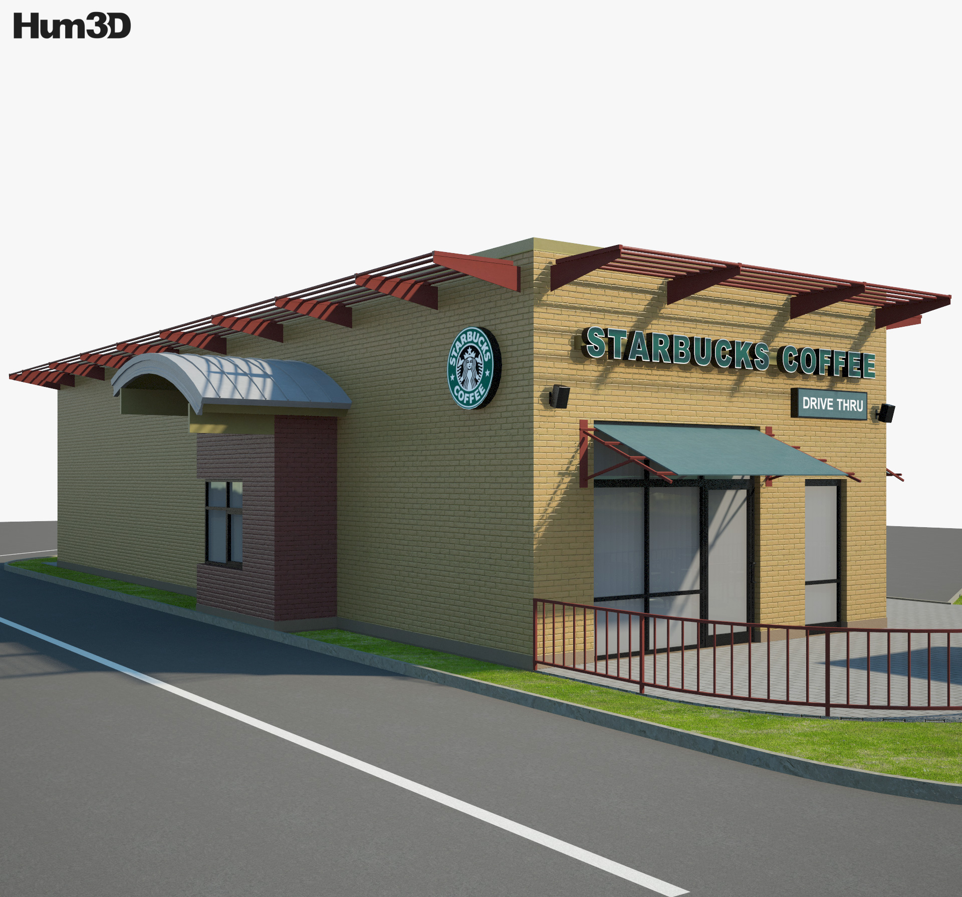 Starbucks 餐馆 02 3D模型