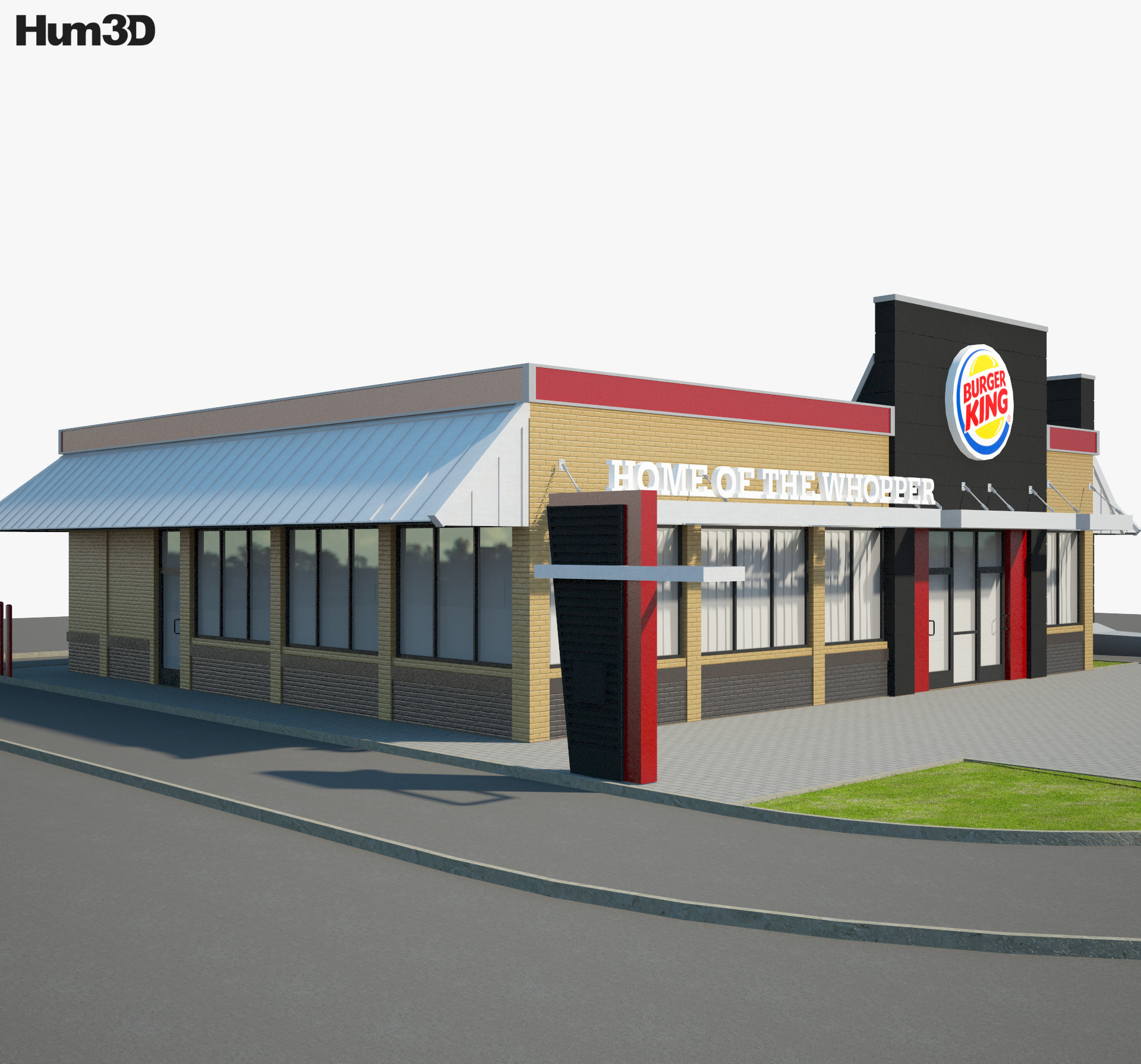 Burger King Restaurant 02 3D Model | lupon.gov.ph