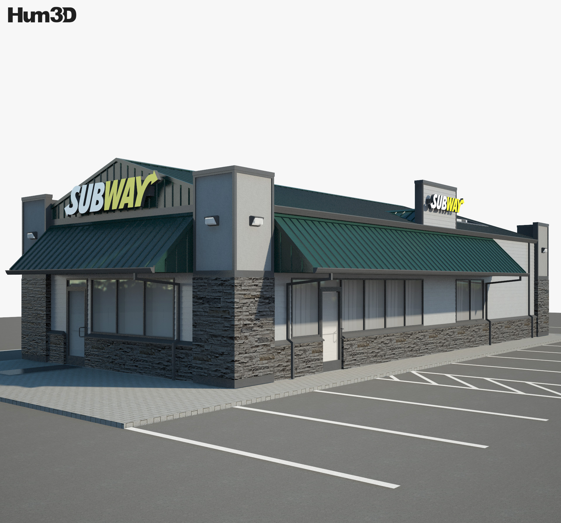 Subway Ресторан 03 3D модель