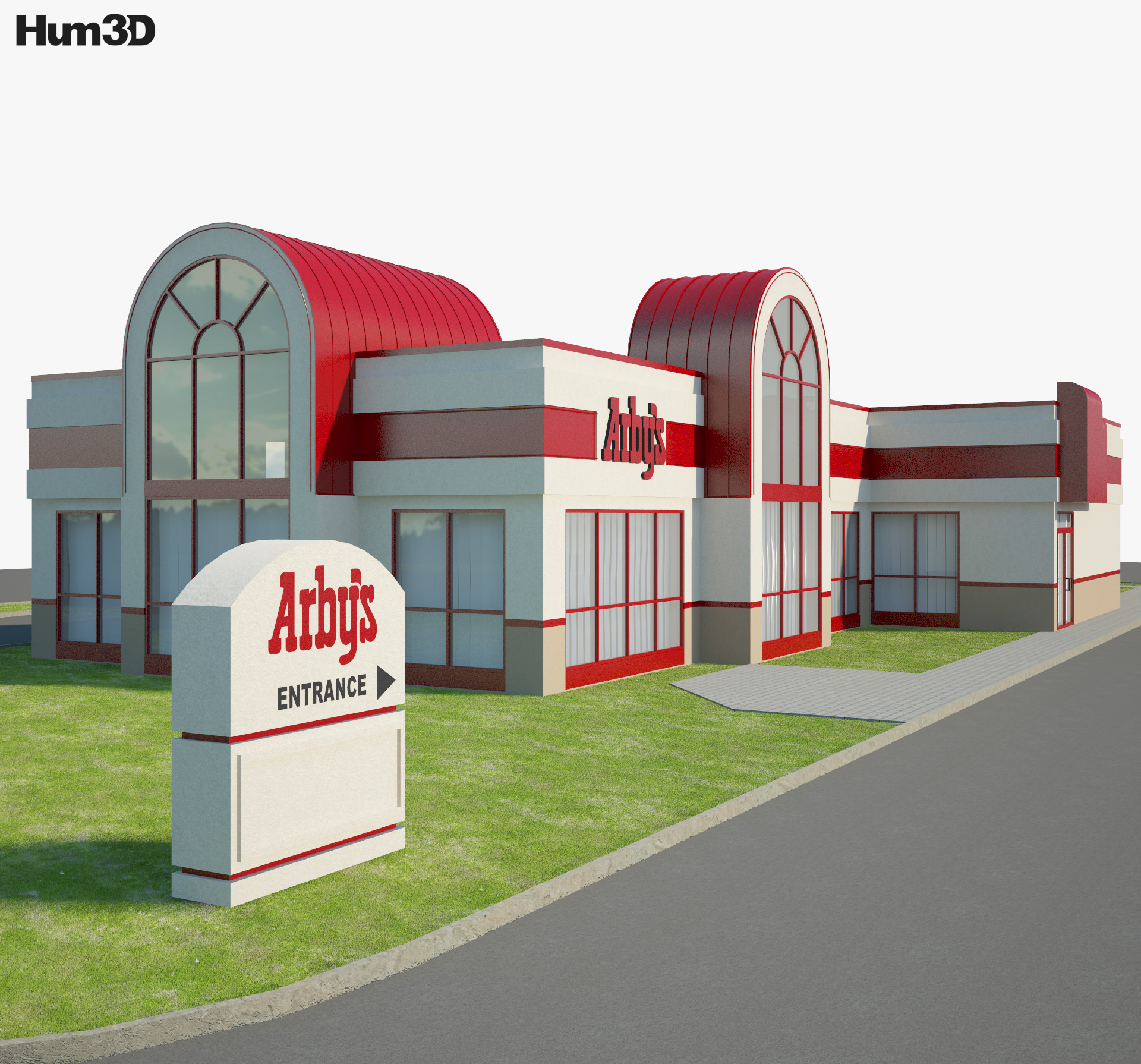 Arby’s Restaurant 02 3d model