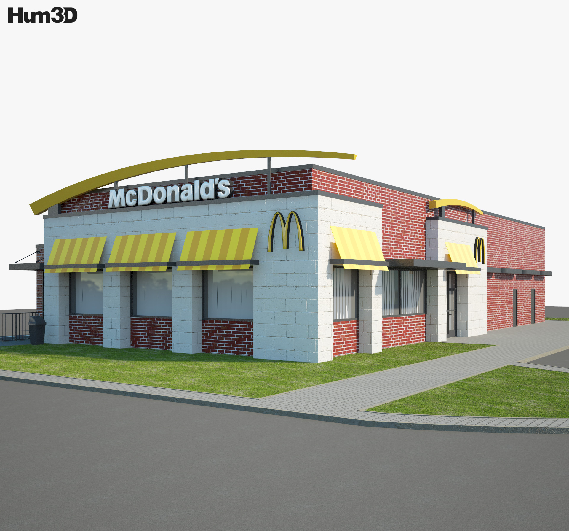 McDonald's Ristorante 02 Modello 3D