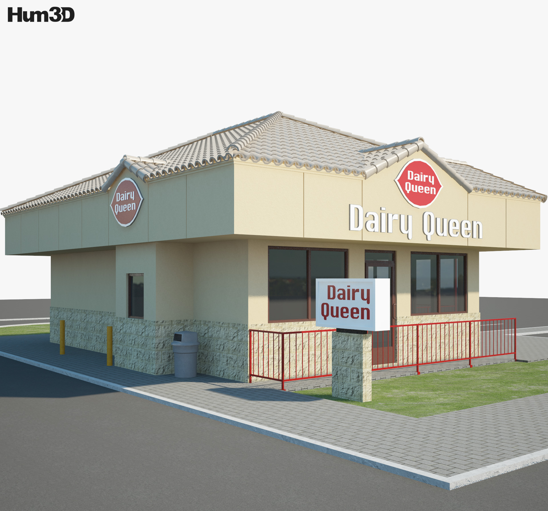 Dairy Queen 餐馆 01 3D模型