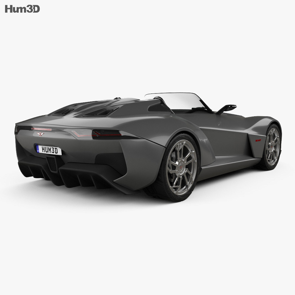Rezvani Motors Beast 2018 3D-Modell Rückansicht