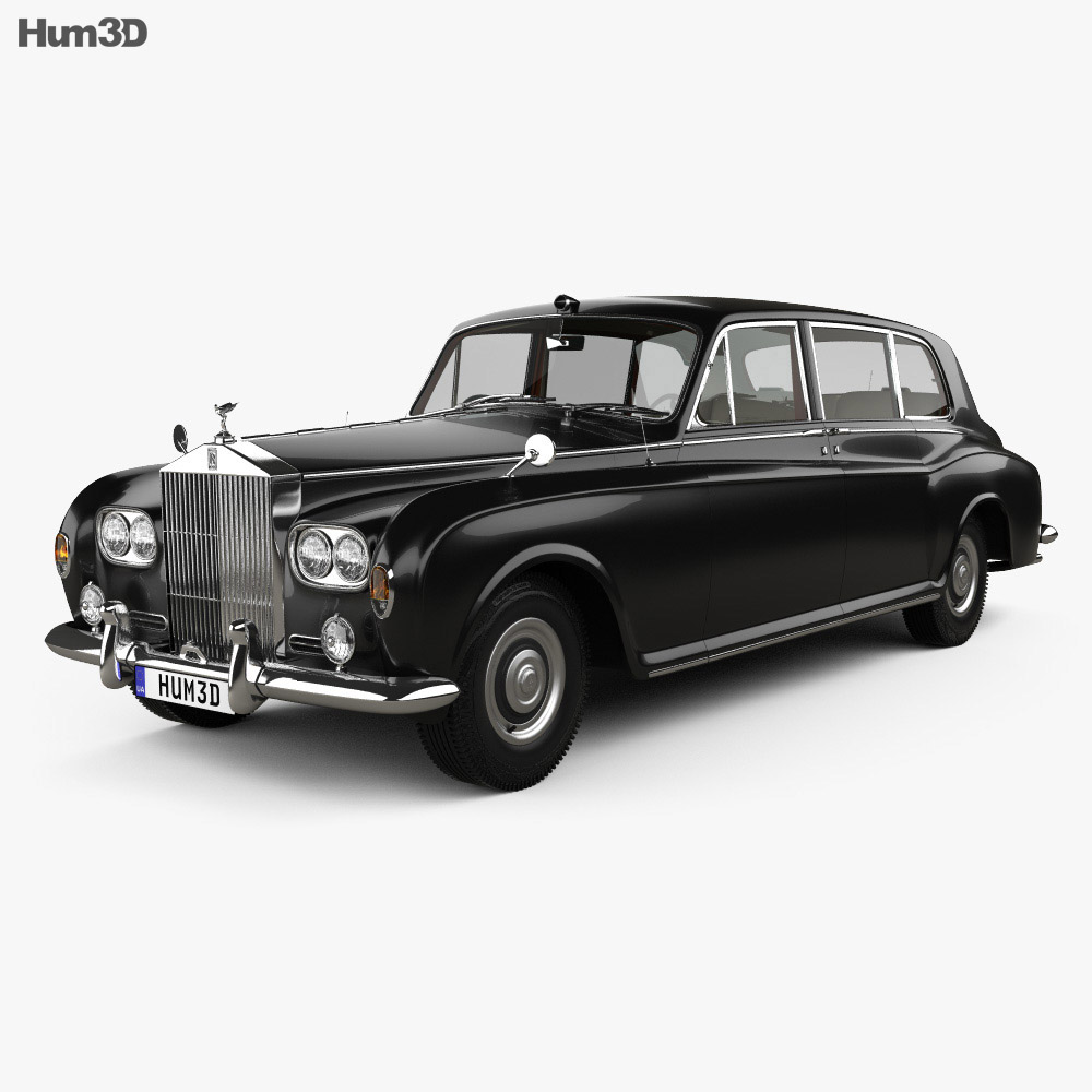 Rolls Royce Phantom Park Ward Limousine With Hq Interior 1963 3d Model