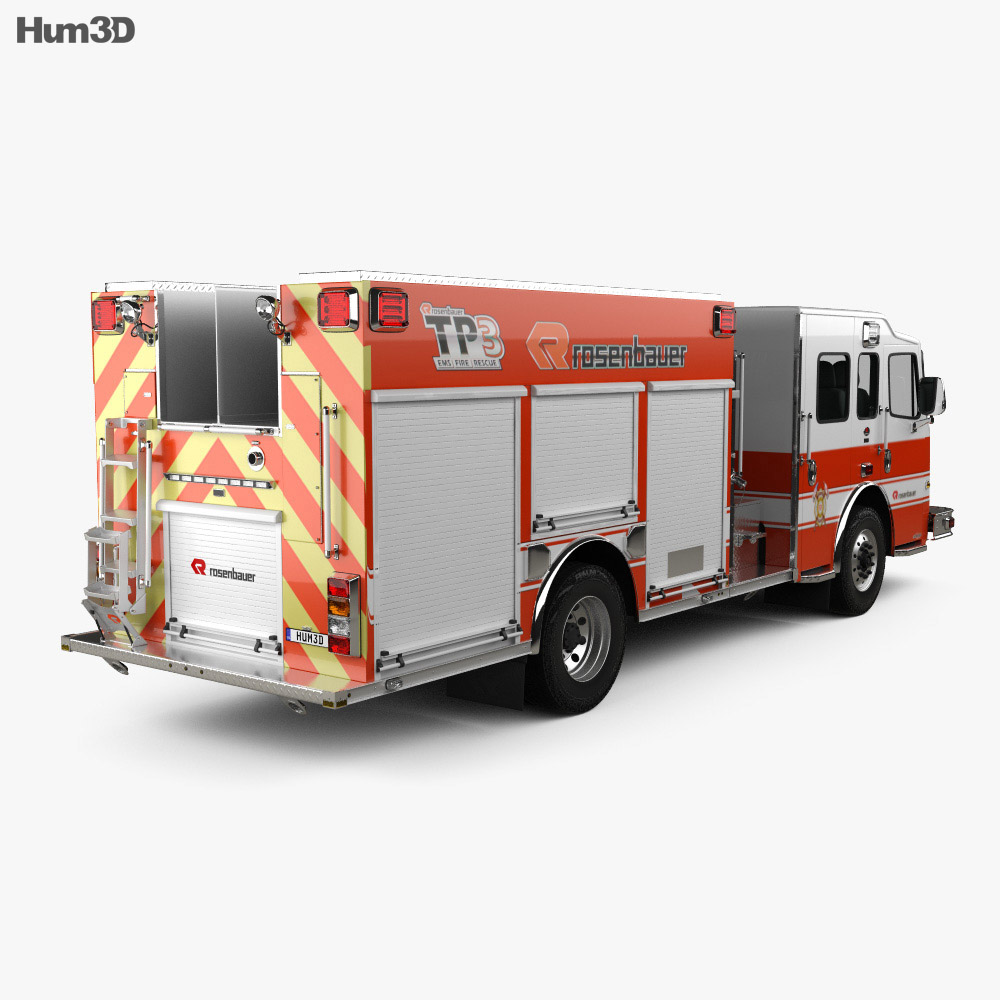 Rosenbauer TP3 Pumper Fire Truck 2022 3D model - Vehicles on Hum3D