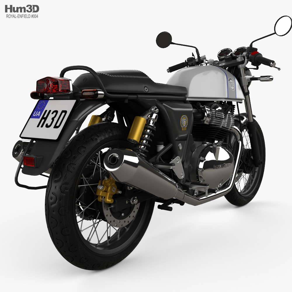 Royal Enfield Continental GT650 2019 3d model back view