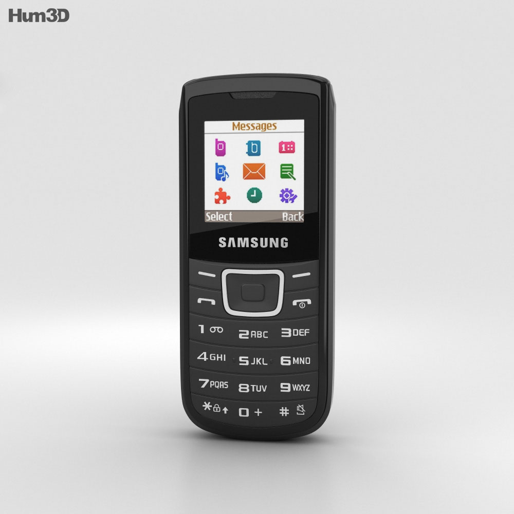 Samsung E1100 Black 3d model
