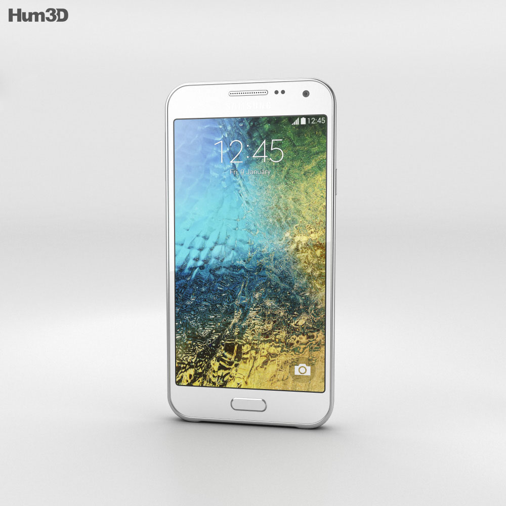 Samsung Galaxy E5 White 3d model