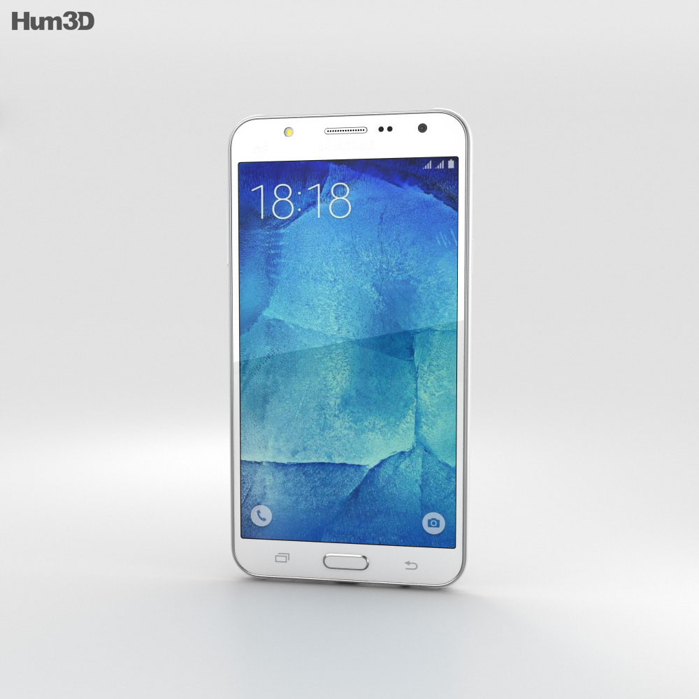Samsung Galaxy J7 White 3D 모델 