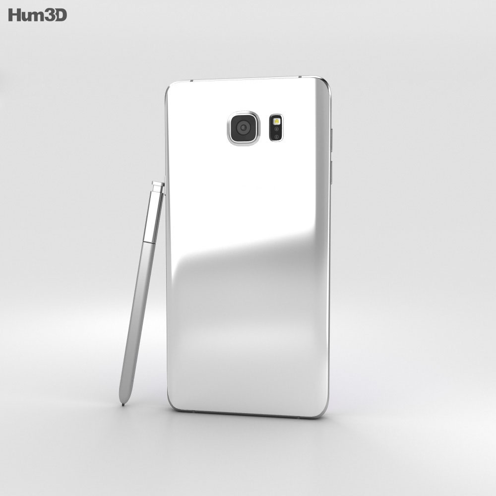 Samsung Galaxy Note 5 White Pearl 3d model