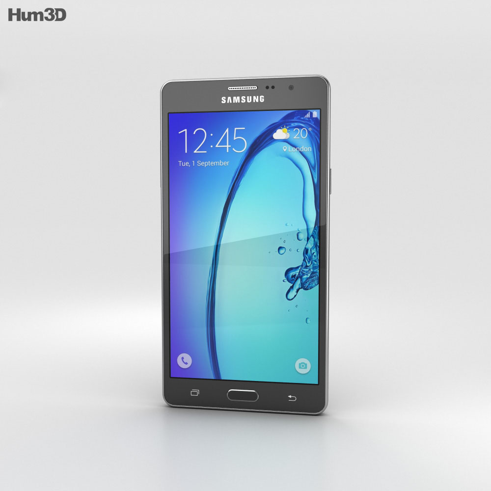 Samsung Galaxy On7 Black 3d model