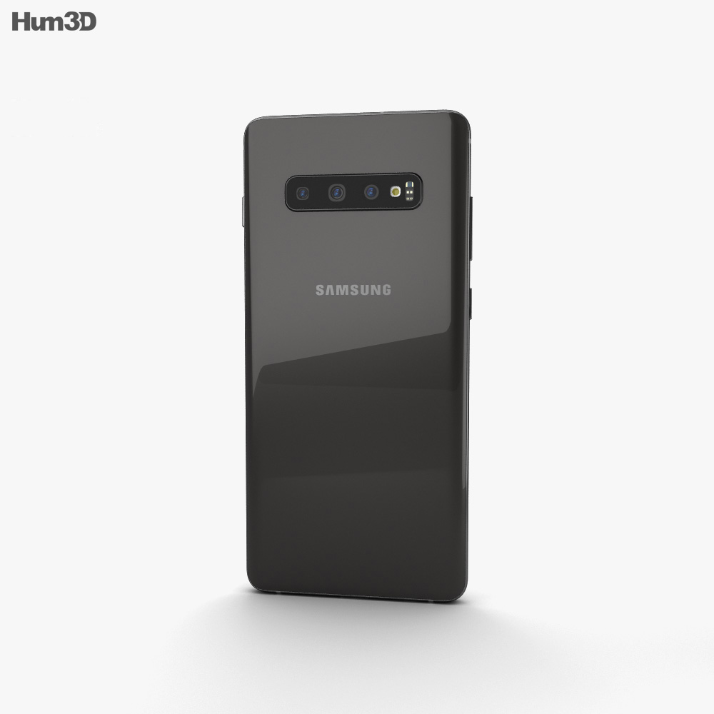Samsung Galaxy S10 Plus Ceramic Black 3d Model Electronics On Hum3d