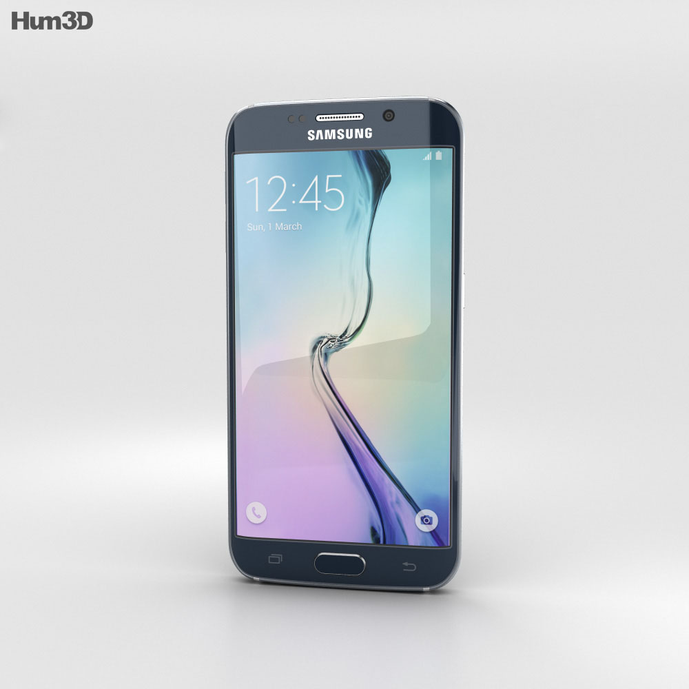 Samsung Galaxy S6 Edge Black Sapphire 3d model
