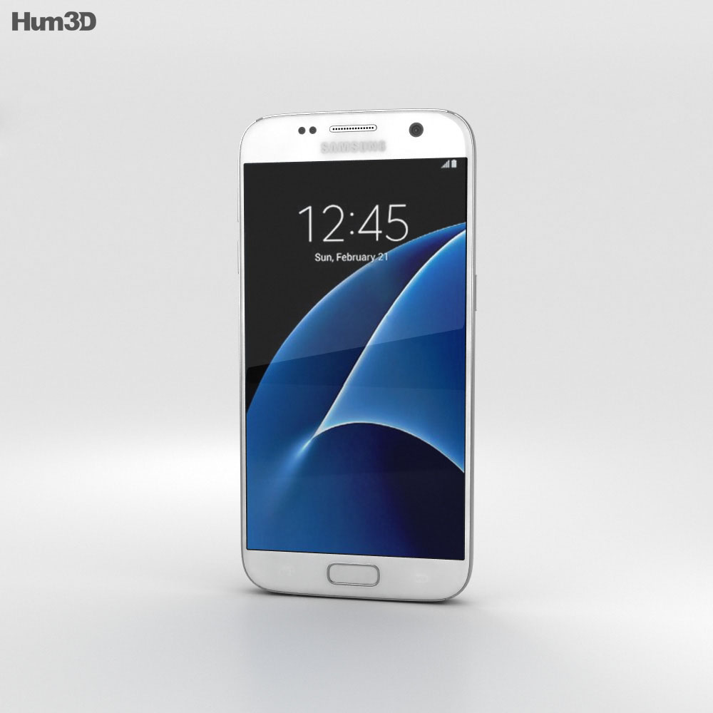 Samsung Galaxy S7 White 3d model