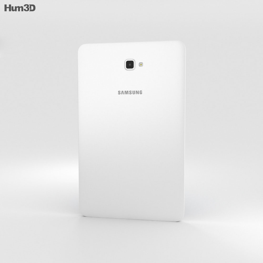 persoonlijkheid Klusjesman Geven Samsung Galaxy Tab A 10.1 Pearl White 3D model - Electronics on Hum3D