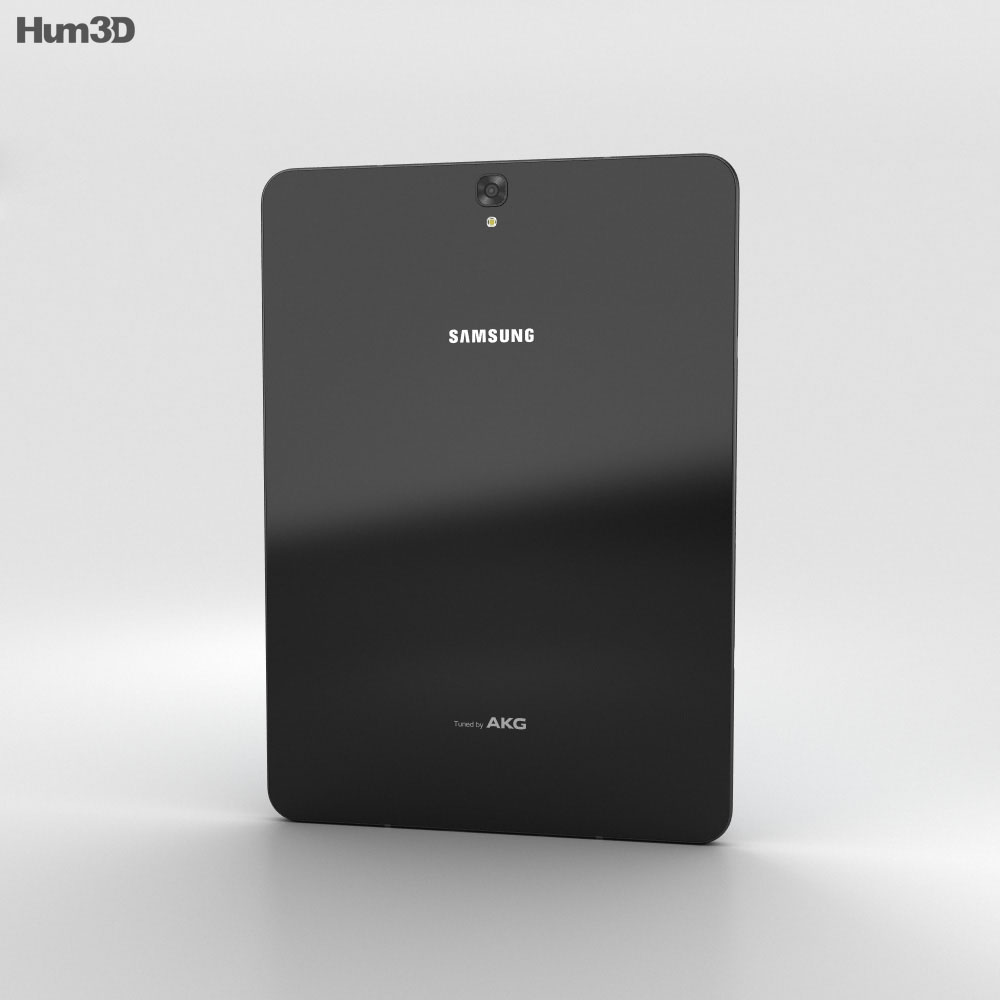 Samsung Galaxy Tab S3 9.7-inch Preto Modelo 3d
