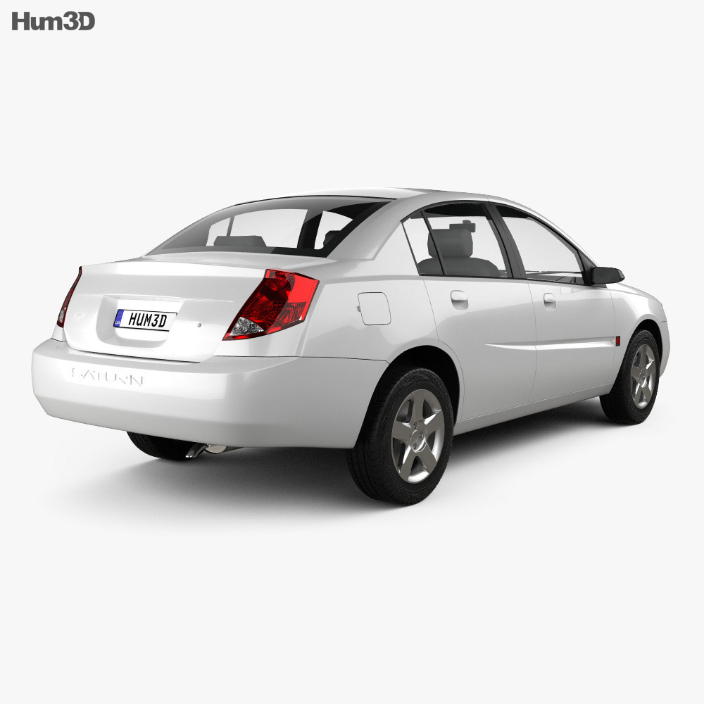 Saturn Ion 2007 3d model back view