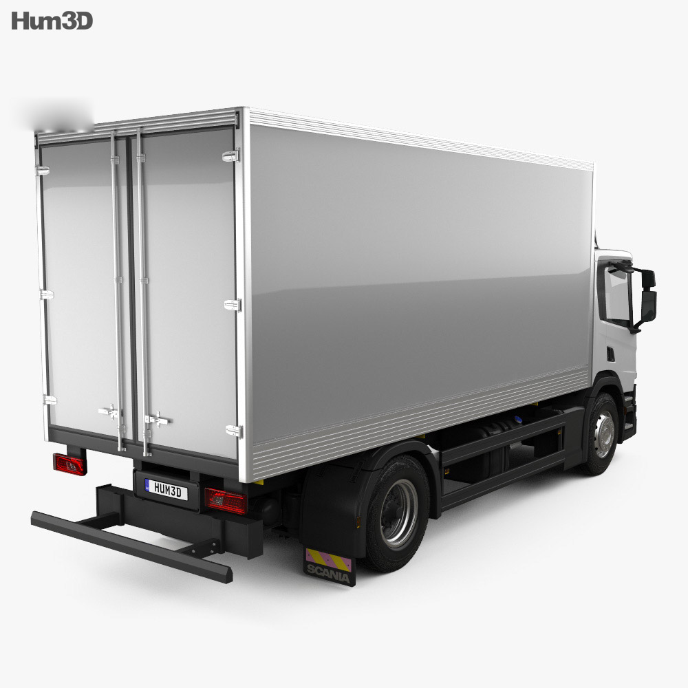 Scania P Box Truck 2017 3d Model Vehicles On Hum3d