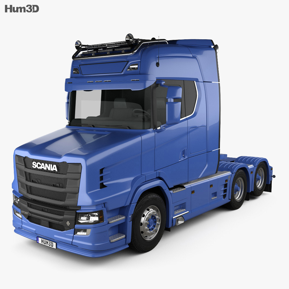 Scania S730 T Tractor Truck 2017 3d Model