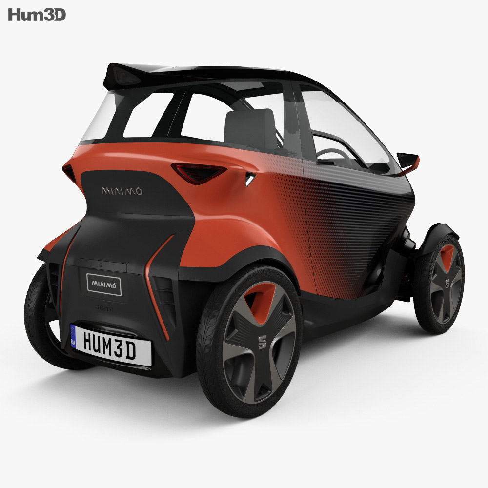 Seat Minimo 2020 3D 모델  back view
