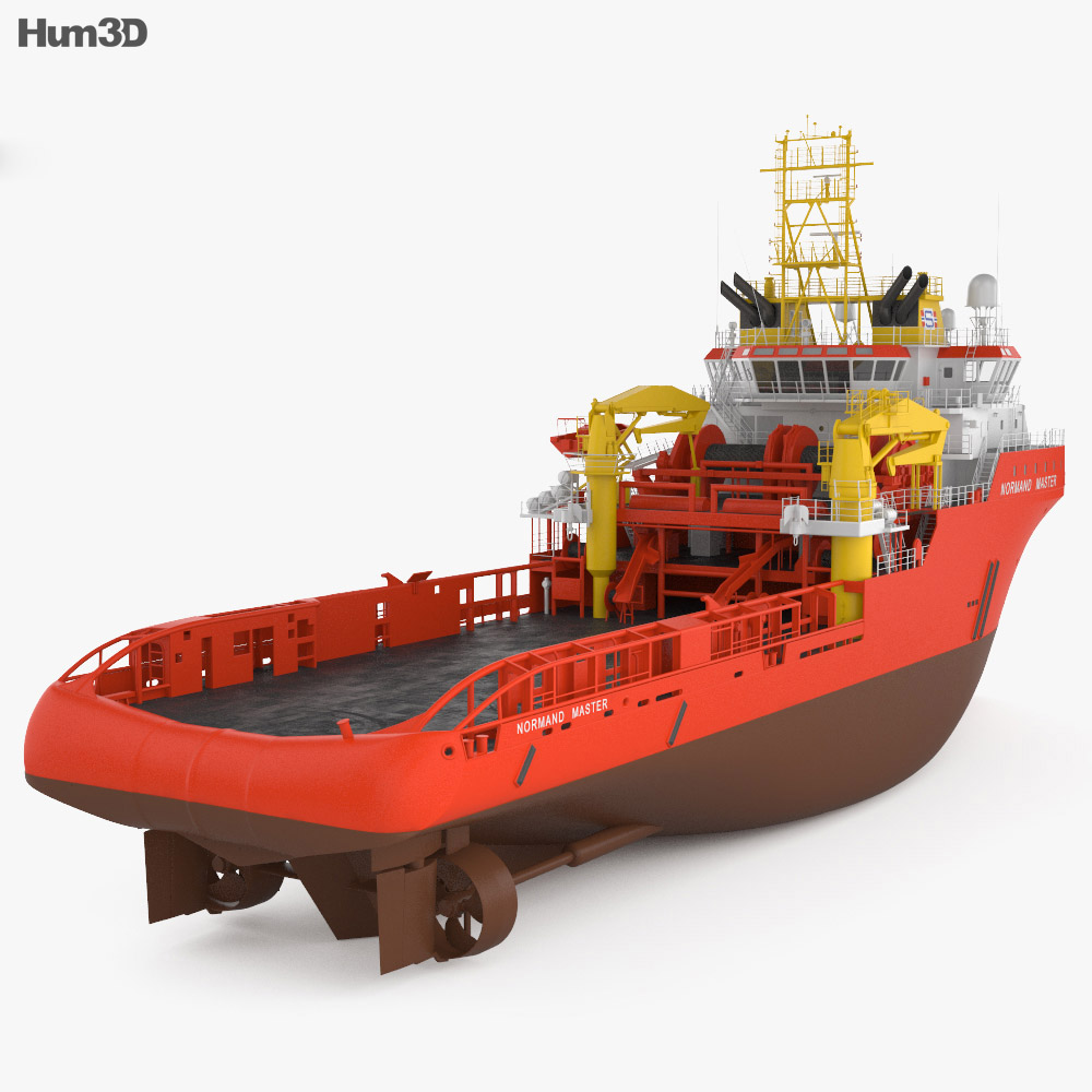 Anchor handling tug supply vessel 3Dモデル