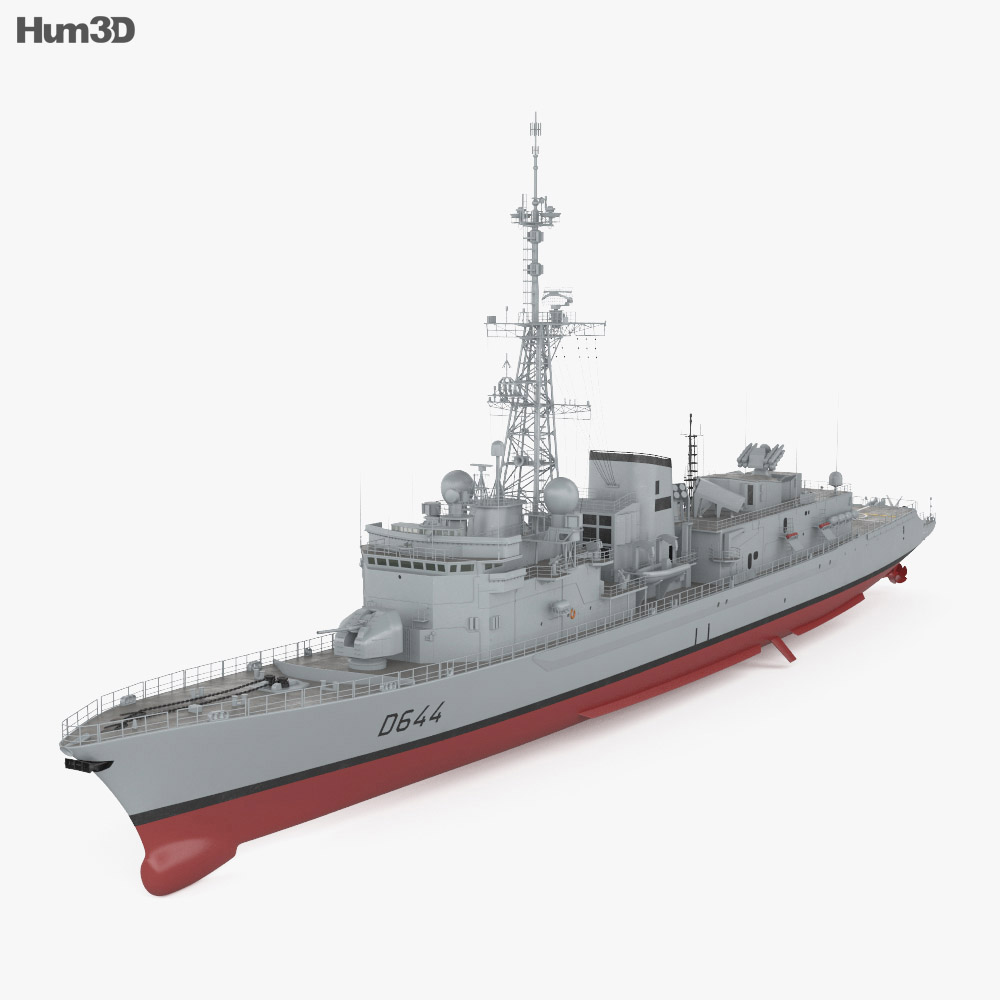 Georges Leygues-class frigate 3D model - Ship on Hum3D