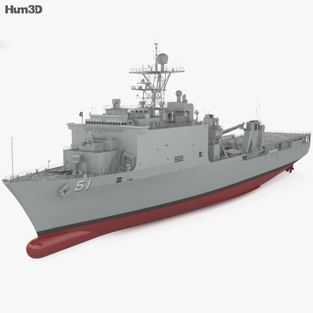Harpers Ferry-class dock landing ship 3d model