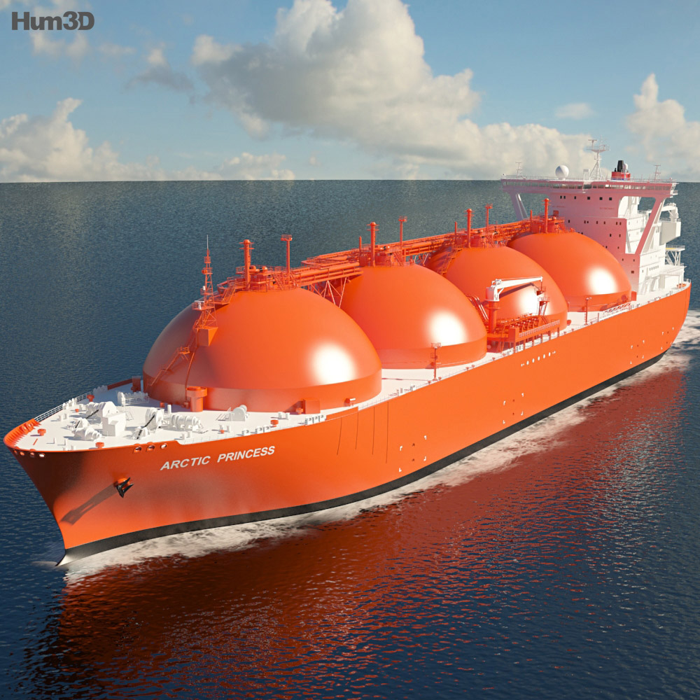 LNG Carrier Arctic Princess 3d model
