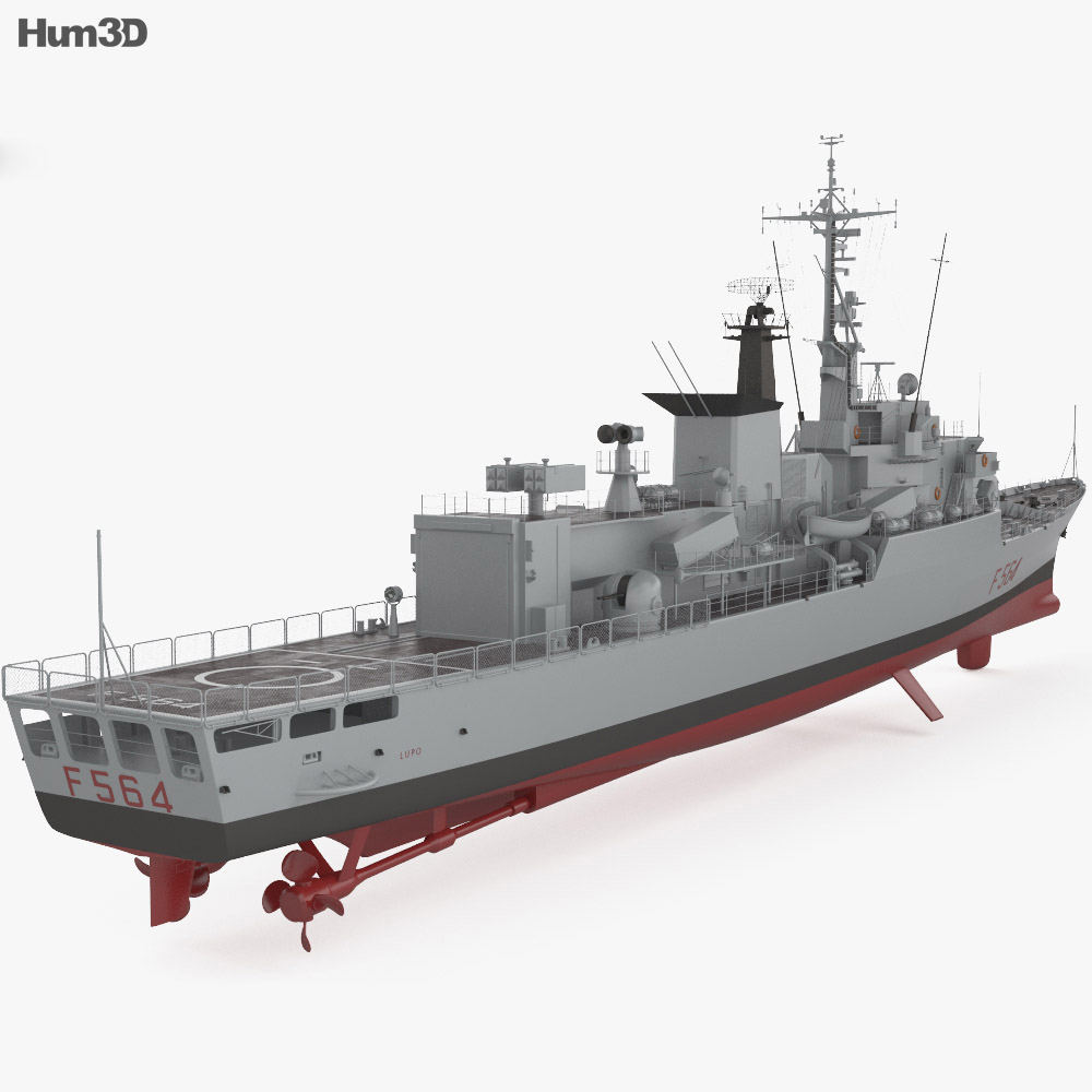 狼级 巡防舰 3D模型