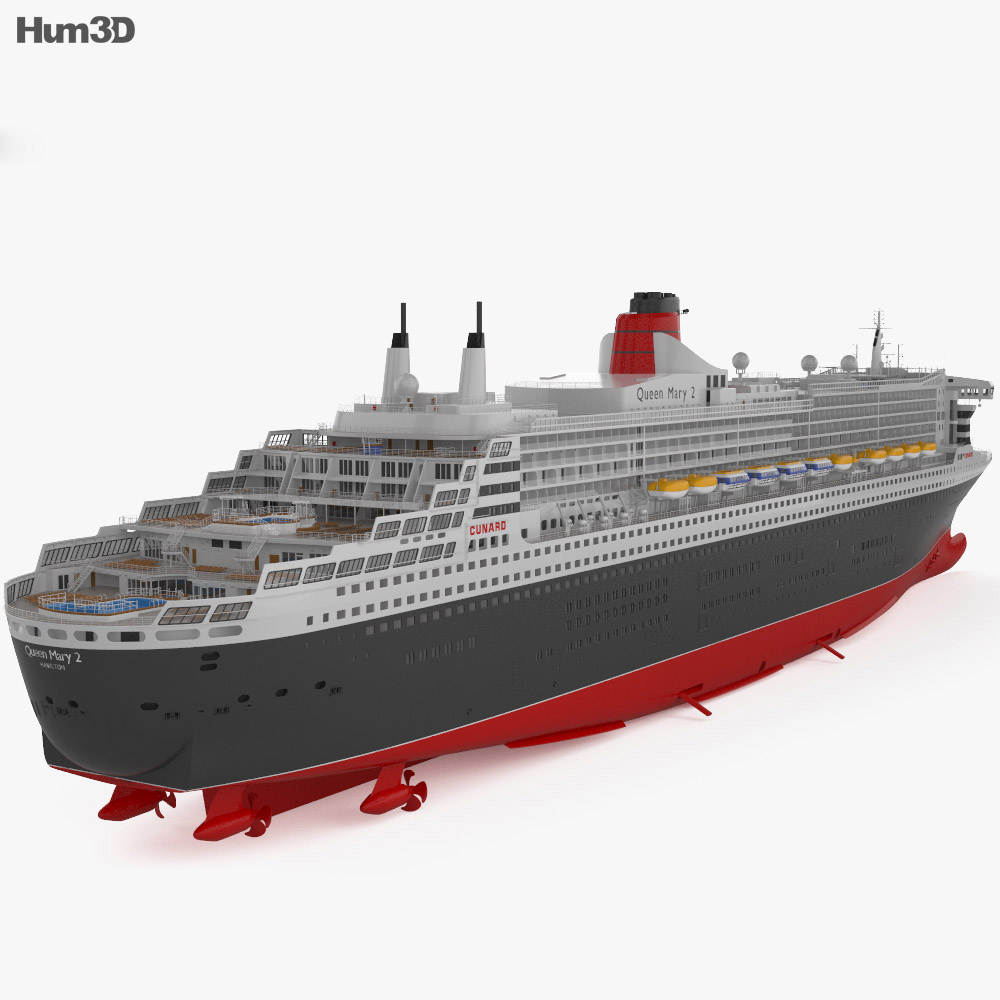 RMS Queen Mary 2 3d model