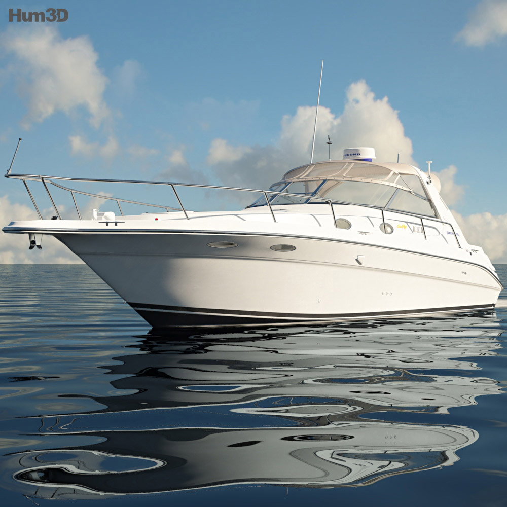 Sea Ray 330 Sundancer Boat 3D 모델 