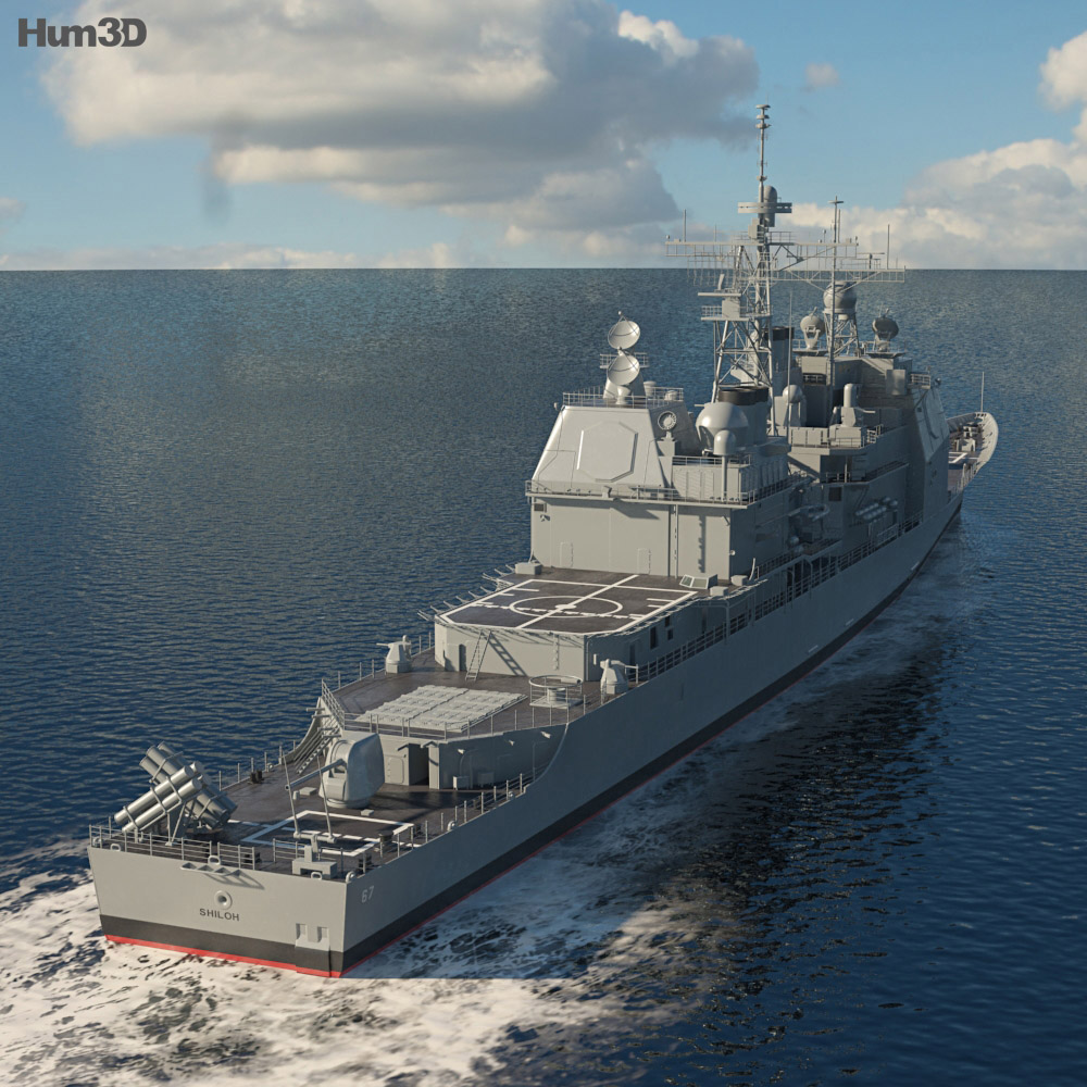 Classe Ticonderoga Croiseur Modèle 3d