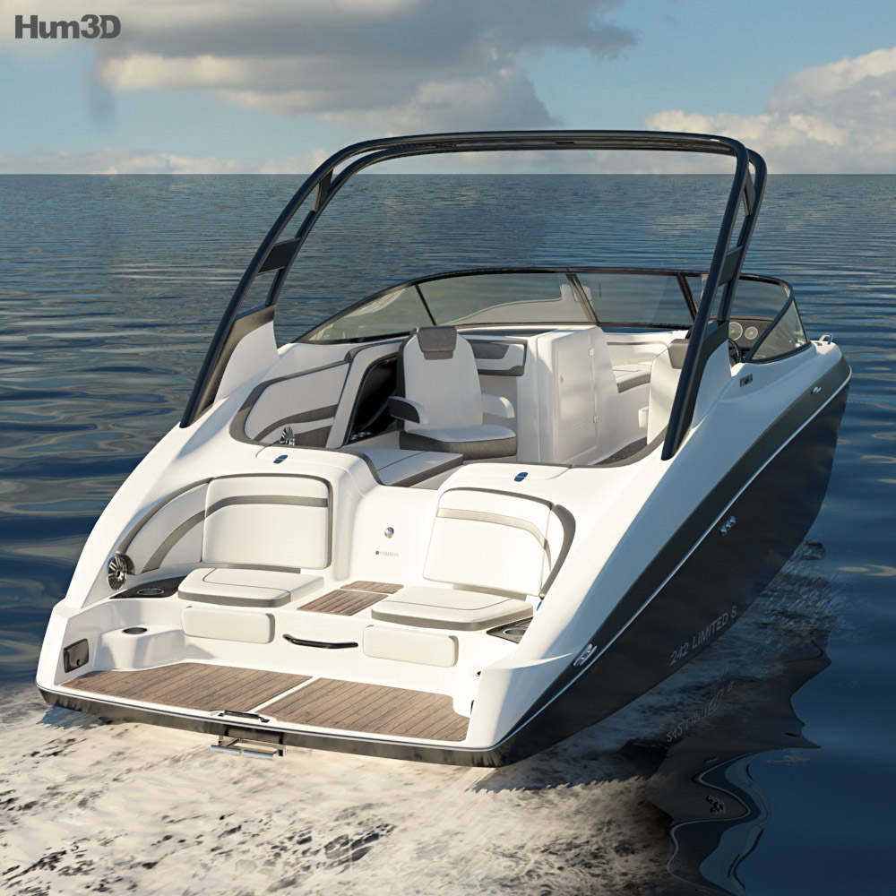 Yamaha 242 Limited S Jet Boat 3d model