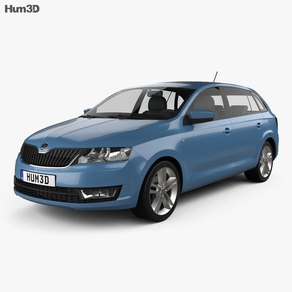 Skoda Rapid Spaceback 2016 3d model