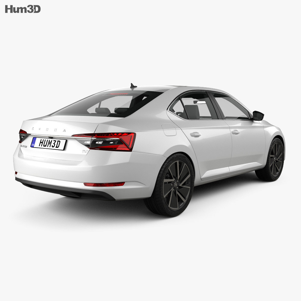 Skoda Superb iV liftback 2022 3D model - Vehicles on Hum3D