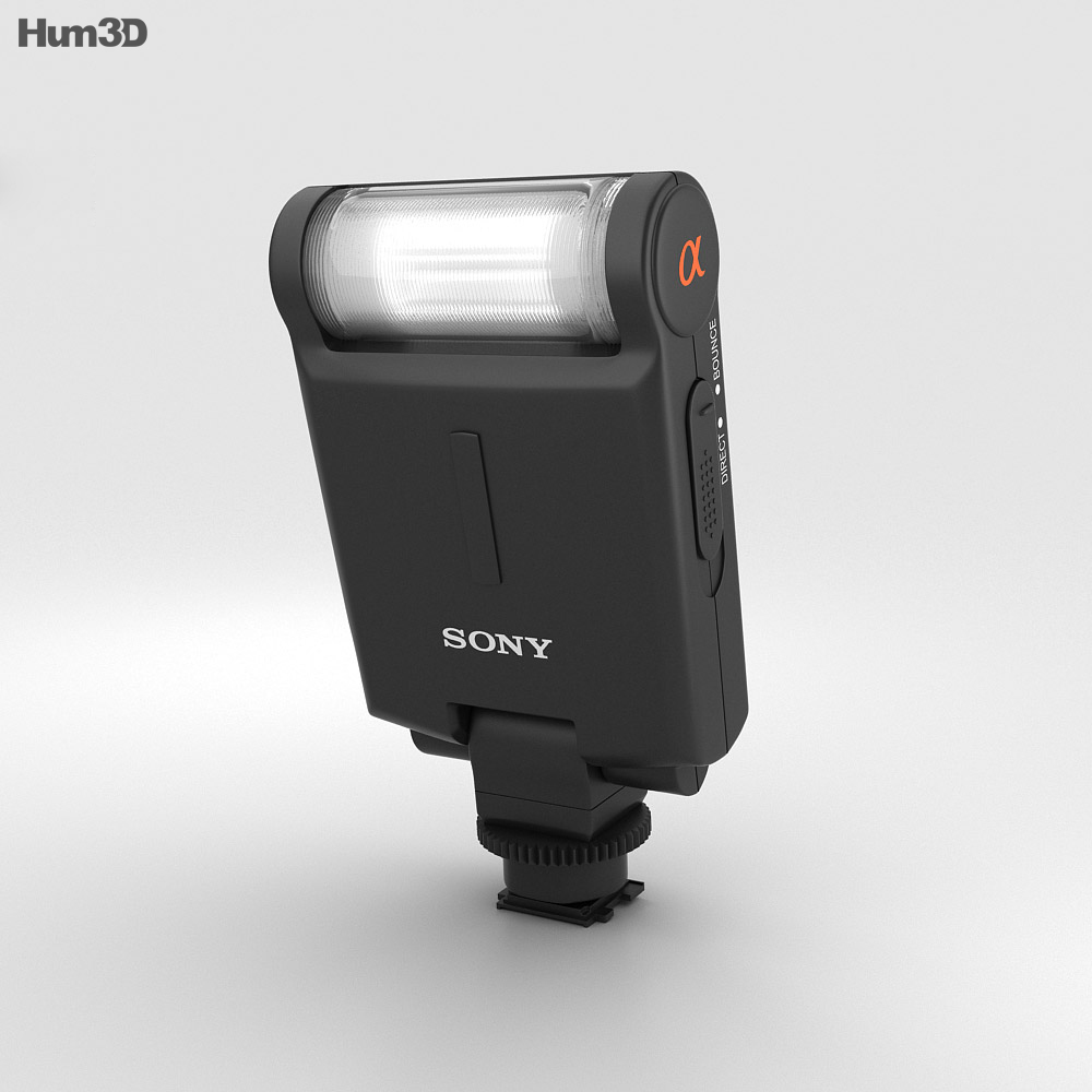 Sony HVL-F20M Externer Blitz 3D-Modell
