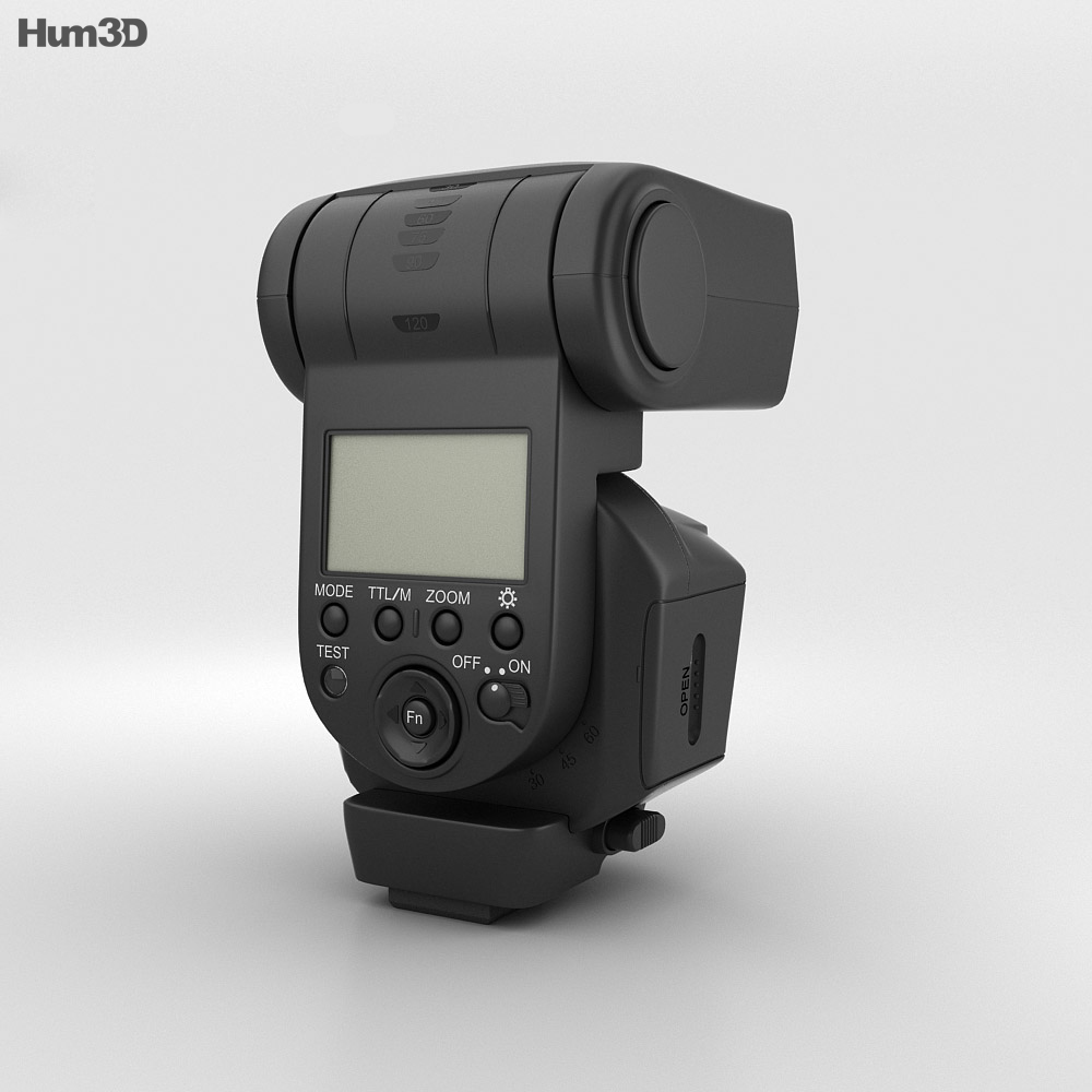 Sony HVL-F43AM Flash externo Modelo 3D