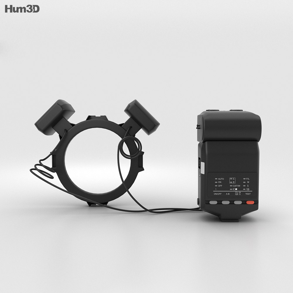 Sony HVL-MT24AM Macro Twin Flash Kit Modello 3D