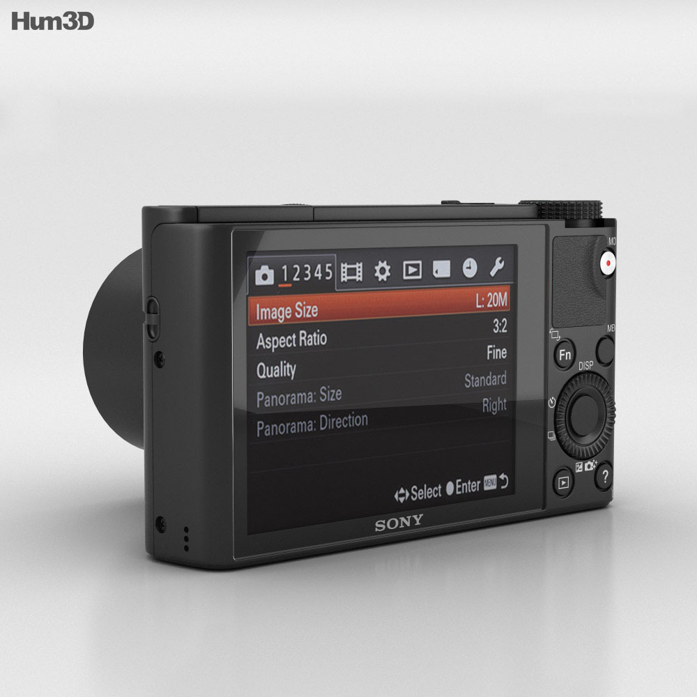 Sony Cyber-shot DSC-RX100 3D模型- 电子产品on Hum3D