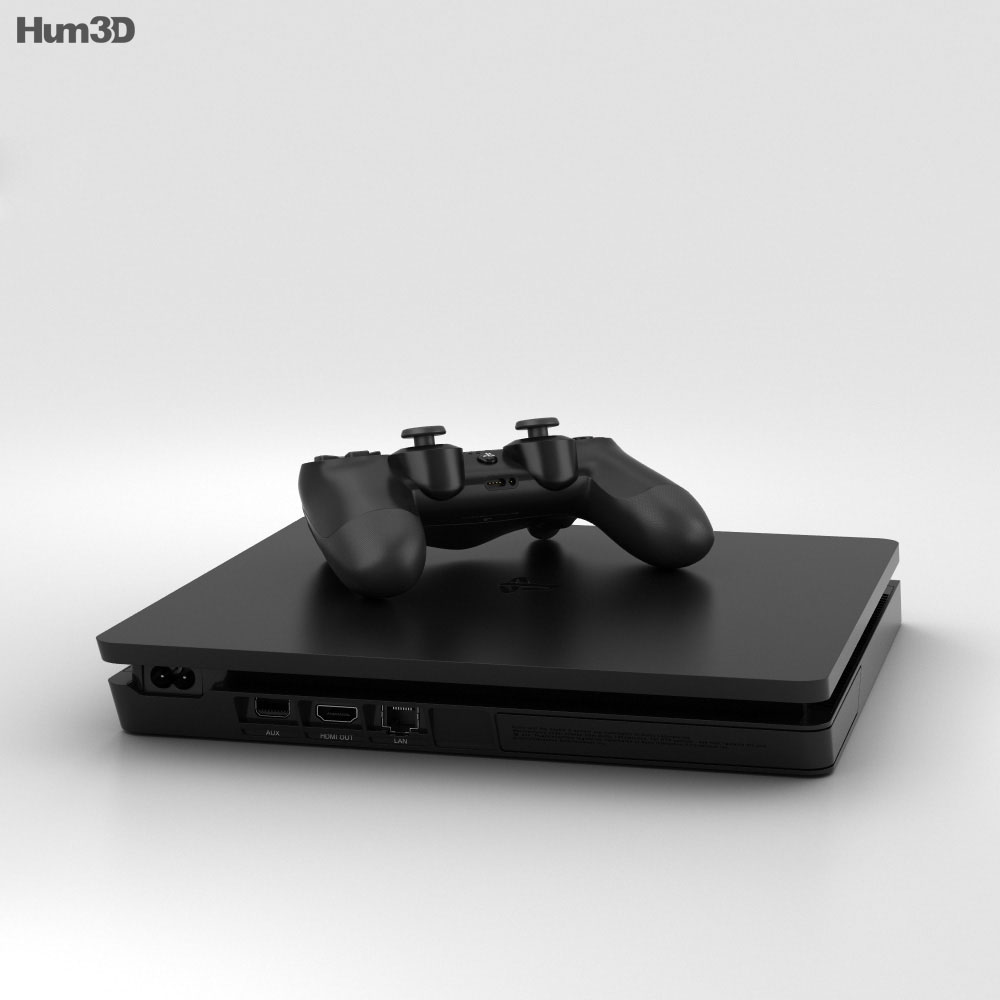 Sony PlayStation 4 Slim 3d model