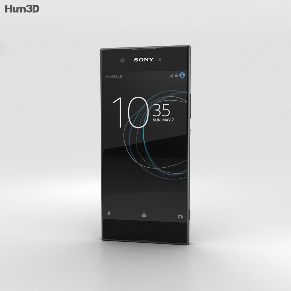 Sony Xperia Xa1 黑色的3d模型 电子产品on Hum3d