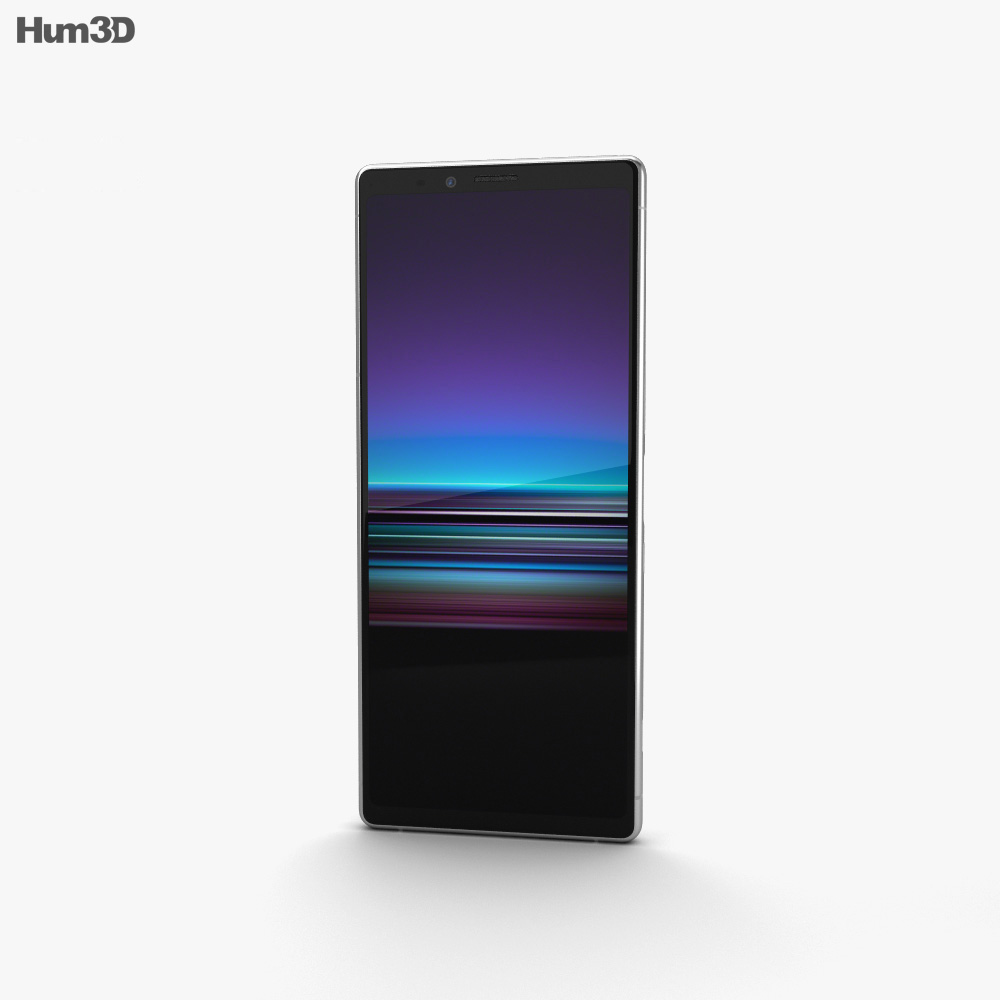 Sony Xperia 1 Blanco Modelo 3D