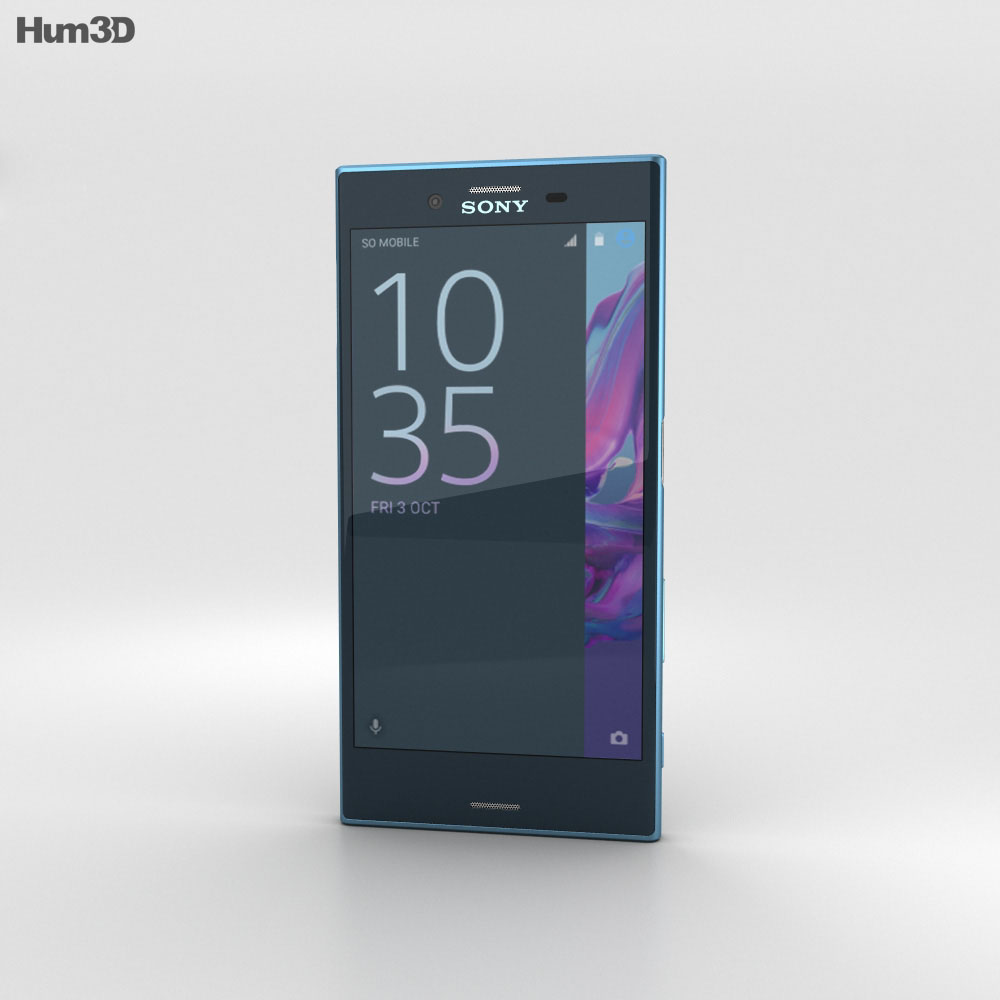 Sony Xperia XZ Forest Blue 3d model