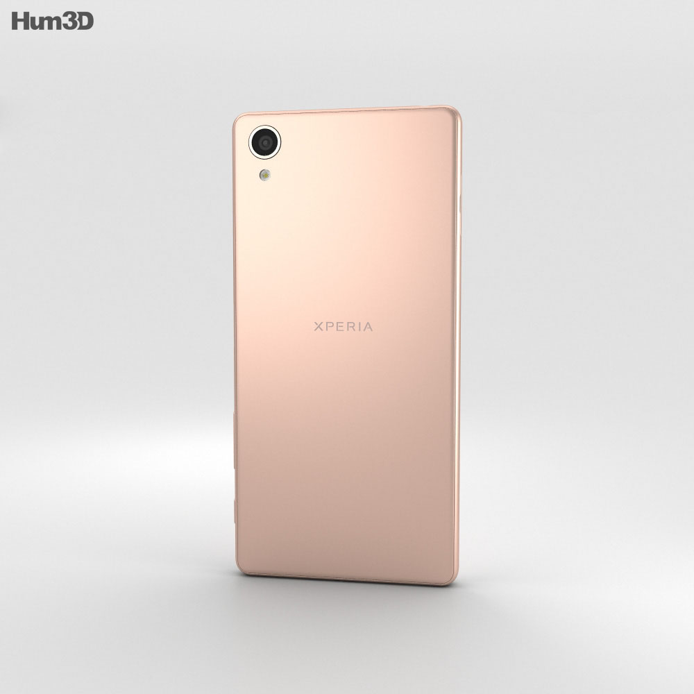 Sony Xperia X Rose Gold 3d model