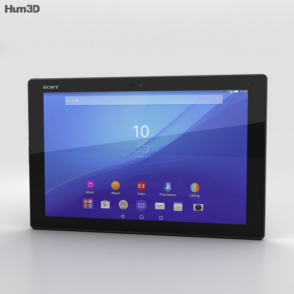 Sony Xperia Z4 Tablet LTE Black 3d model