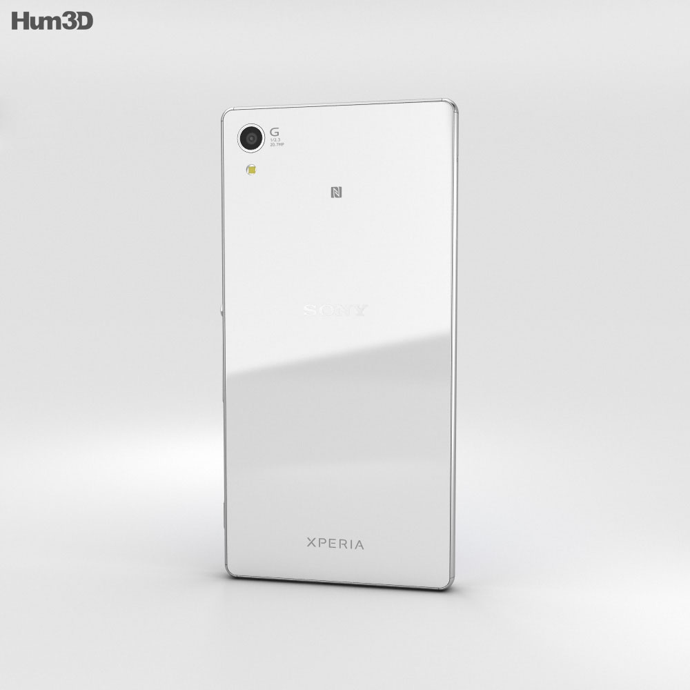 Sony Xperia Z4 White 3d Model Electronics On Hum3d