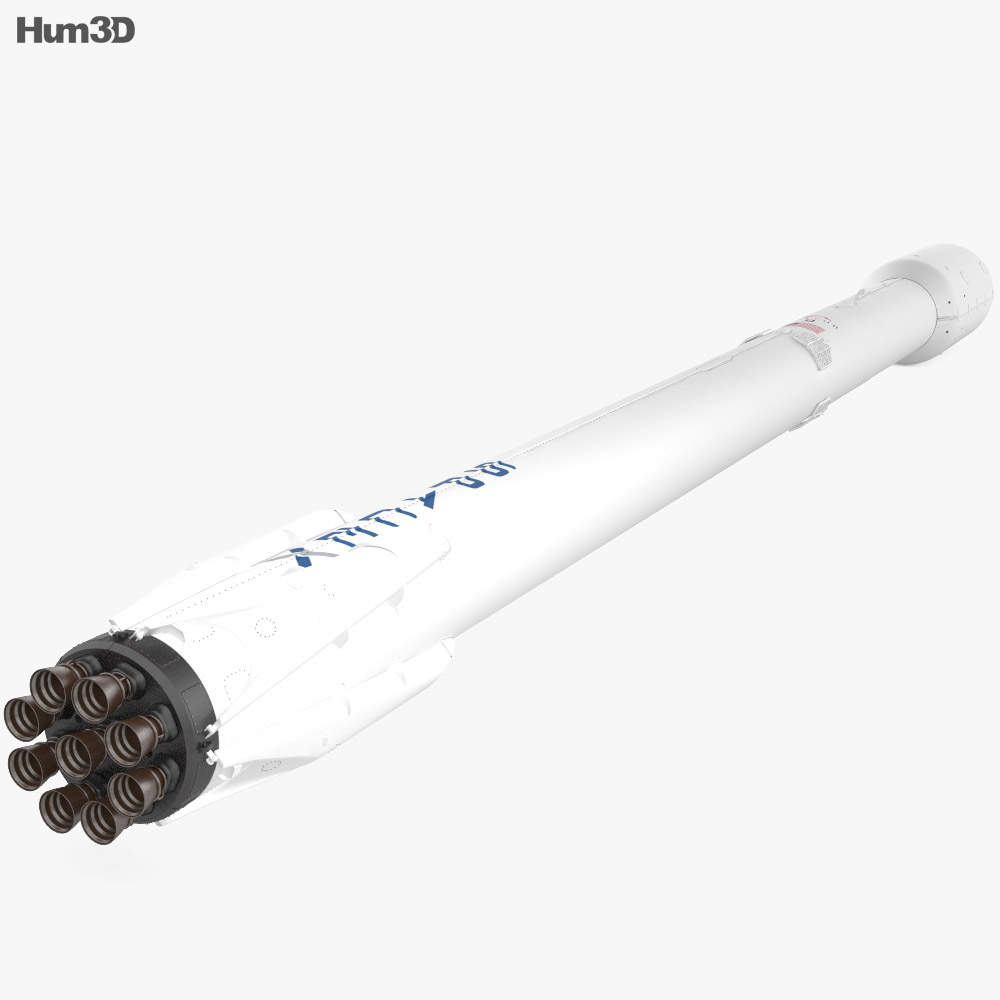 Falcon 9 3d model