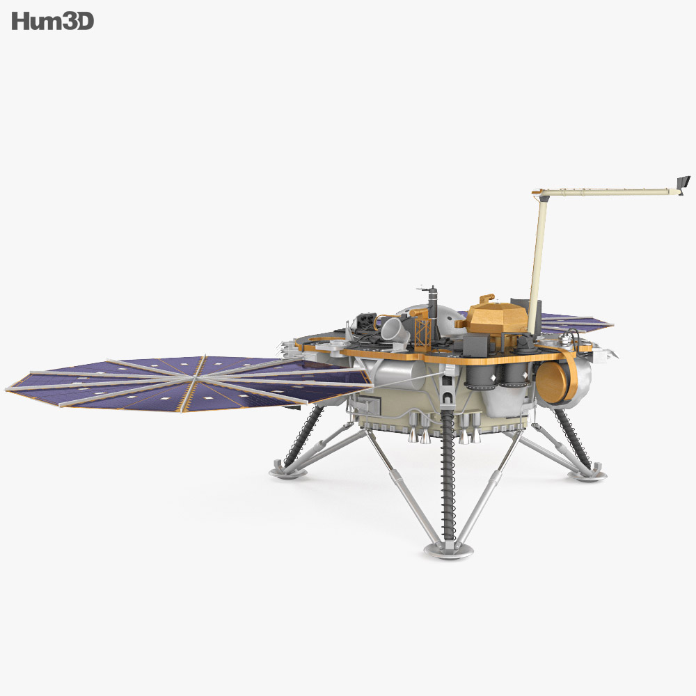 洞察号火星探测器 3D模型