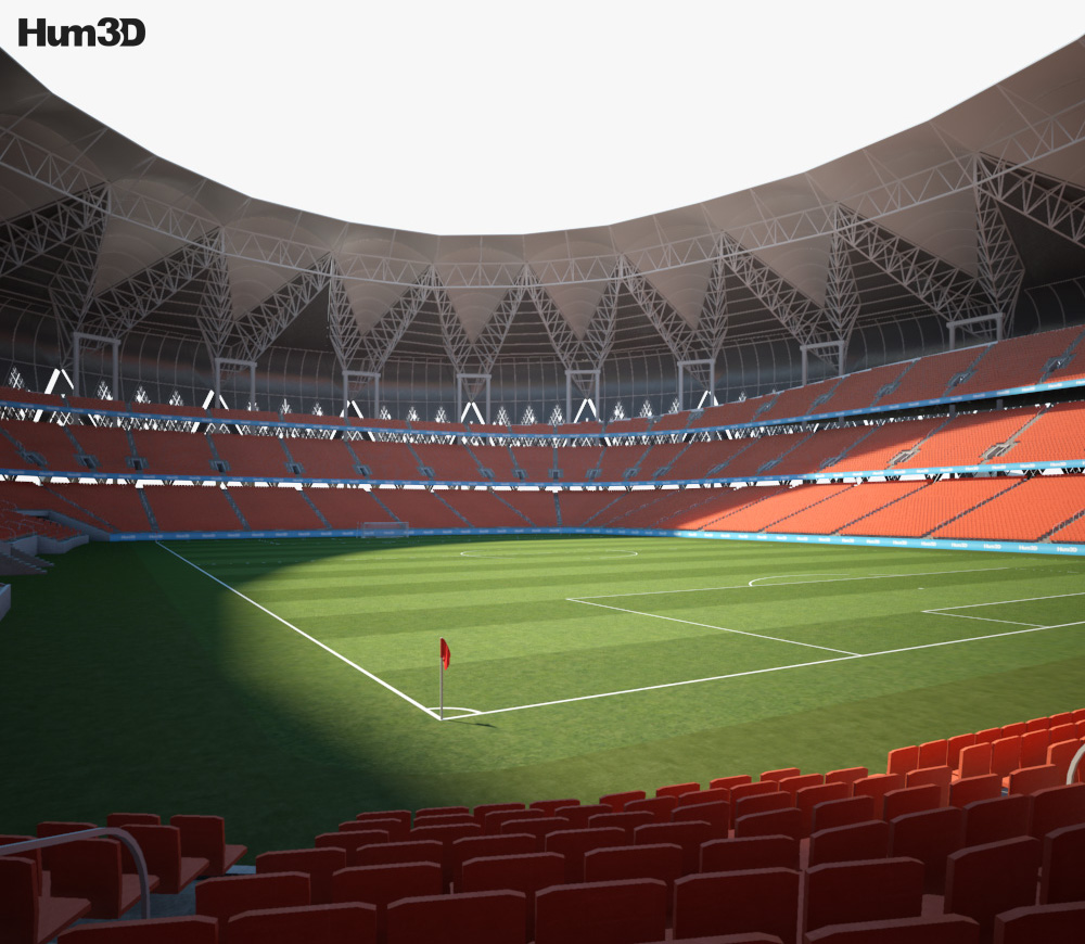 King Abdullah Sports City Stadium 3D-Modell